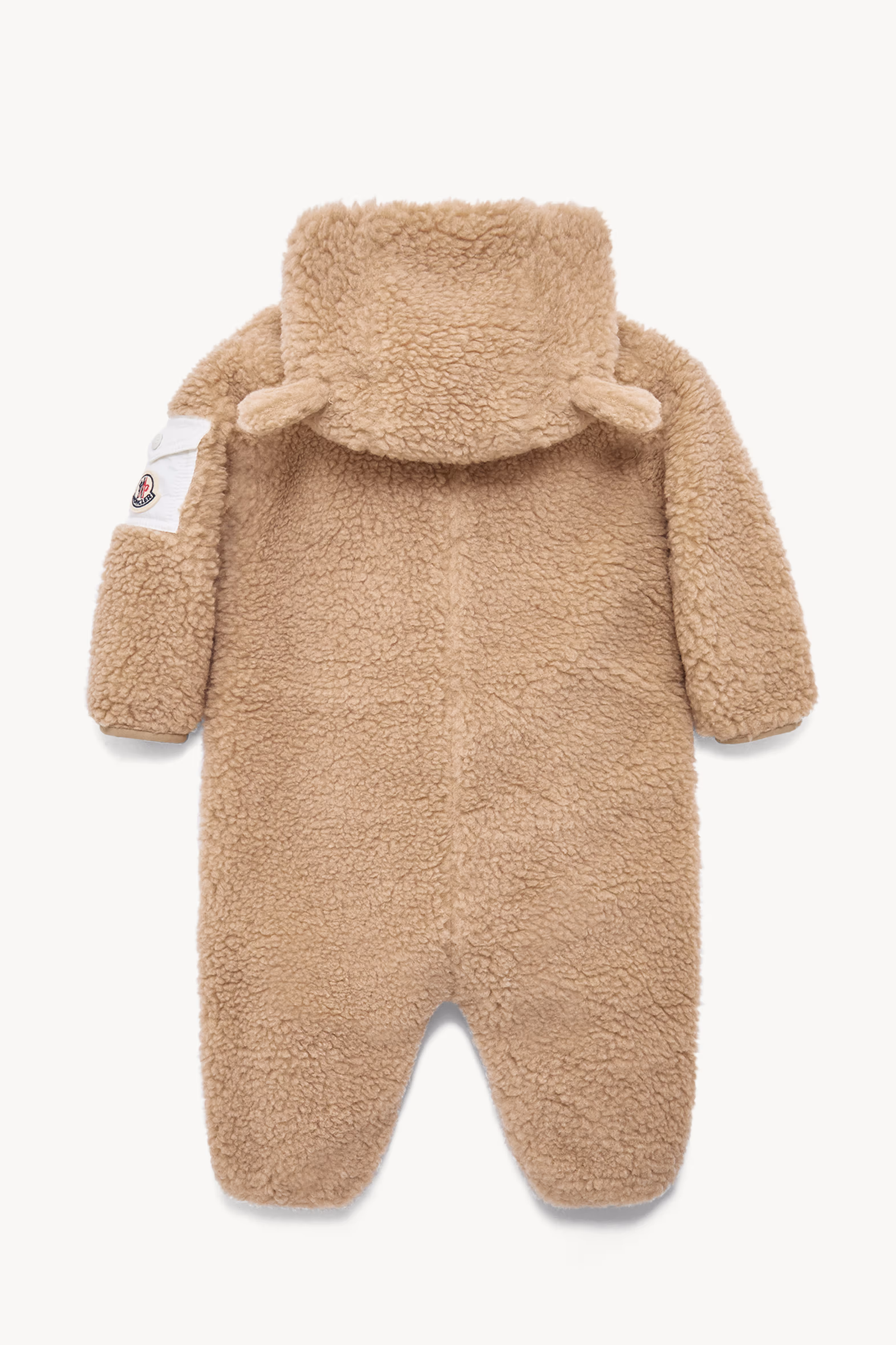 Teddy Hooded Baby Grow Gender Neutral Beige Moncler 3